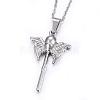 304 Stainless Steel Pendant Necklaces NJEW-H497-05-2