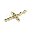 Golden Brass with Glass Pendants KK-A209-15G-3