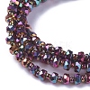 Electroplate Glass Beads Strands EGLA-J147-B-FP01-3