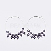 (Jewelry Parties Factory Sale)Brass Hoop Earrings EJEW-JE03507-01-2