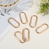 6Pcs Alloy Spring Gate Rings FIND-SP0001-24KCG-3