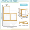 Foldable Hot Stamping Transparent PVC Packaging Boxes LS-CON-WH0123-24A-02-2