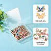 48Pcs 12 Styles Alloy Enamel Connector Charms ENAM-TA0001-59-12