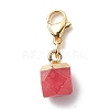 Natural & Synthetic Gemstone Pendant Decorations HJEW-JM00801-2