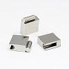 304 Stainless Steel Magnetic Clasps with Glue-in Ends STAS-I011-16-2