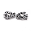 Rack Plating Alloy Glass Pendants FIND-I037-37A-3