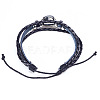 12 Constellation Leather Cord Bracelets BJEW-P240-E06-2