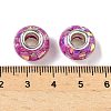 Transparent Resin Rondelle European Beads RESI-S023-10-3