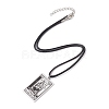 Tarot Card 201 Stainless Steel Pendant Necklaces NJEW-JN04496-03-4