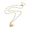 Initial Letter Brass Pendant Necklaces NJEW-A015-21G-V-2