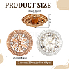 40Pcs 2 Colors Alloy Rhinestone Shank Buttons BUTT-ME0001-29-2