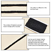 Polyester Braided Lace Trim OCOR-WH0060-45B-4