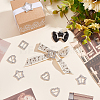 AHADEMAKER 60Pcs 3 Style Alloy Crystal Rhinestone Shoe Decoration FIND-GA0002-81-5