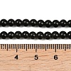 Natural Obsidian Round Beads Strands G-E329-4mm-37-4