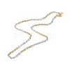 Two Tone 304 Stainless Steel Cable Chain Bracelet & Necklace Sets SJEW-JS01210-2