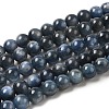 Natural Kyanite/Cyanite/Disthene Round Beads Strands G-O017-6mm-04C-1