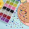 1920Pcs 3 Style Spray Painted Crackle Glass Beads CCG-CJ0001-04-5