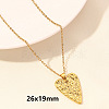 304 Stainless Steel Heart Pendant Necklaces for Men and Women FS-WG1B83F-17-1