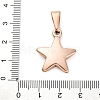 Ion Plating(IP) 304 Stainless Steel Pendants STAS-I135-25RG-3