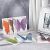 12Pcs Hollow Out Butterfly Paper Cards AJEW-NB0002-78-5