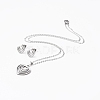 304 Stainless Steel Jewelry Sets SJEW-D094-30P-2