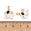 Brass Enamel Pendants KK-T001-04G-4
