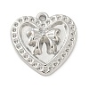 304 Stainless Steel Pendant Rhinestone Settings STAS-M082-01P-1