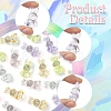 50Pcs 5 Colors Transparent Acrylic Beads MACR-FS0001-83-2