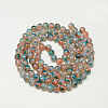 Baking Painted Glass Beads Strands X-DGLA-Q023-6mm-DB43-2