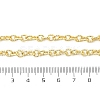 Brass Textured Cable Chain Necklaces NJEW-A042-12G-01-3