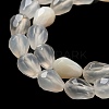 Natural White Agate Beads Strands G-P520-B03-01-4