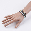 Natural Gemstone Wrap Bracelet BJEW-JB03613-6