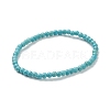 Synthetic Turquoise Beaded Stretch Bracelets BJEW-D446-A-18-2