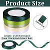 5 Rolls 5 Colors Polyester Ribbon OCOR-CP0001-26B-2