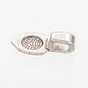 Spade Tibetan Style Pendant Glue-on Bails AB3357Y-2