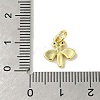 Brass Micro Pave Clear Cubic Zirconia Charms KK-M283-26A-01-3