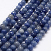 Dyed & Heated Natural Blue Aventurine Beads Strands X-G-I199-24-6mm-4