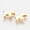 Brass Puppy Charms KK-Q735-314G-1