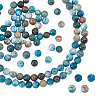  Round Natural Apatite Beads Strands G-NB0003-83-1