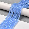 Imitation Jade Electroplate Glass Beads Strands GLAA-F029-J4mm-D04-4