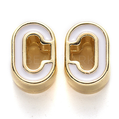 Rack Plating Alloy Enamel Beads LS-X-ENAM-S122-033C-NR-1