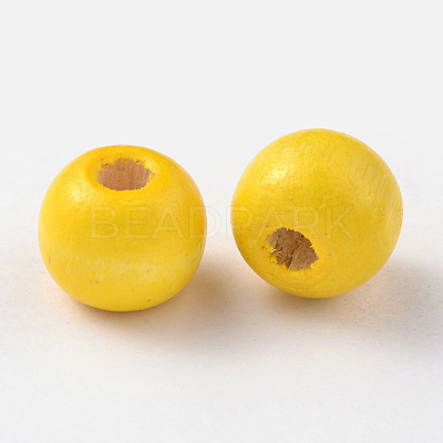 Natural Maple Wood Beads TB16mmY-4-1