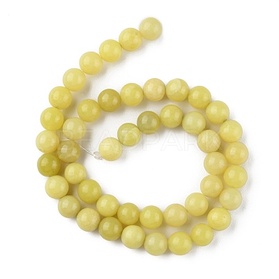 Natural Lemon Jade Beads Strands X-G-G0003-C02-B-1