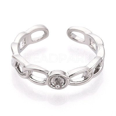 Brass Cup Peg Ring Settings KK-N274-32P-1