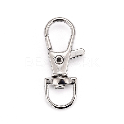 Iron Swivel Lobster Claw Clasps IFIN-C059-01-1