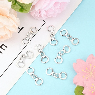 10Pcs Tibetan Style Alloy Links/Connectors TIBE-YW0001-91-1