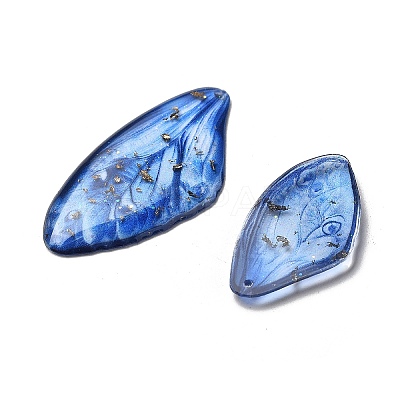 4Pcs Transparent Epoxy Resin Butterfly Wings Pendants RESI-C057-01C-1