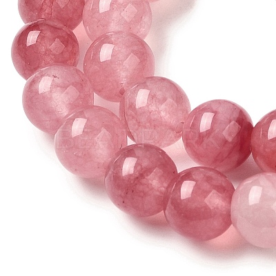Natural White Jade Beads Strands G-H348-8mm-06-1