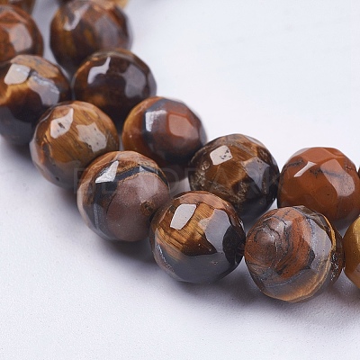 Natural Tiger Eye Round Bead Strands LS-G-R203-8mm-1