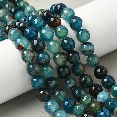 Natural Agate Beads Strands G-M437-C01-01W-1